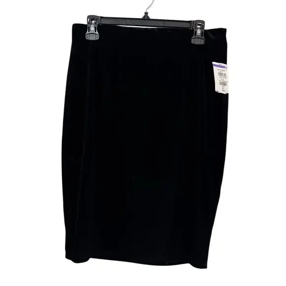 HALOGEN NWT $79 Velvet Pull On Pencil Skirt Size M or L - Picture 3 of 7